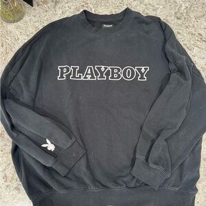 PLAYBOY by Pac Sun Women's black Crewneck Sweater